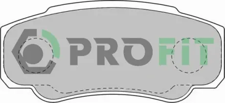 Задние тормозные колодки PROFIT 50001480 Фиат Дукато 230
