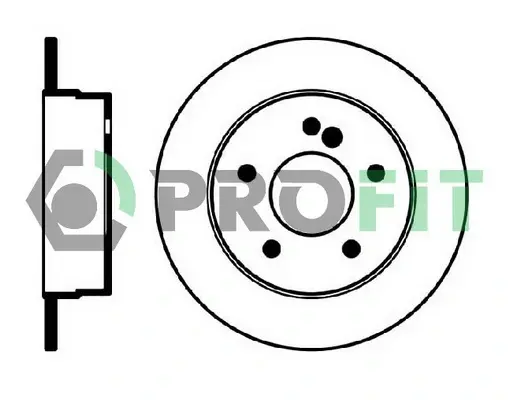 Задний тормозной диск PROFIT 5010-0539