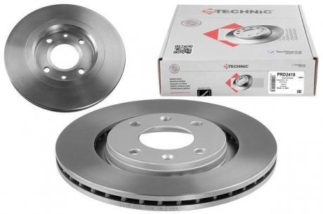 Вентилируемый тормозной диск protechnic PRD2418