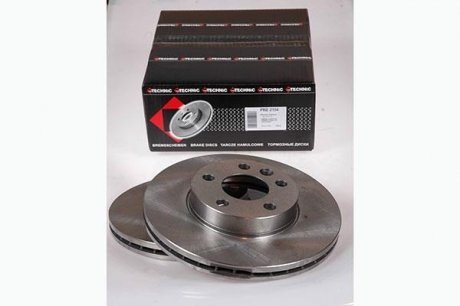 Вентилируемый тормозной диск protechnic PRD2154