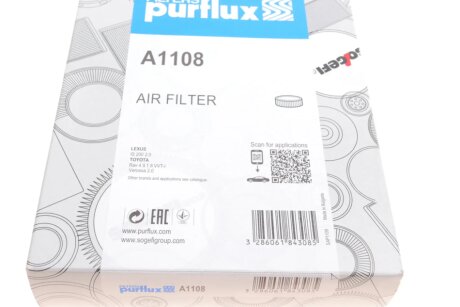 Фильтр воздушный purflux A1108