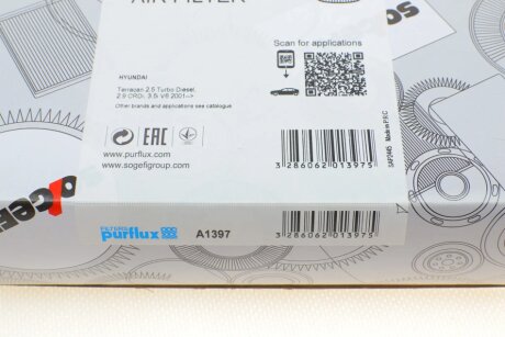 Фильтр воздушный purflux A1397