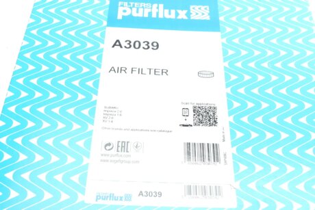 Фільтр повітряний purflux A3039