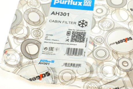 Фильтр салона purflux AH301