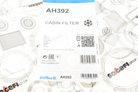Фильтр салона purflux AH392