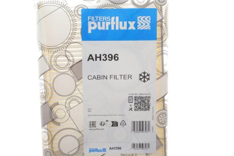 Фiльтр салону purflux AH396