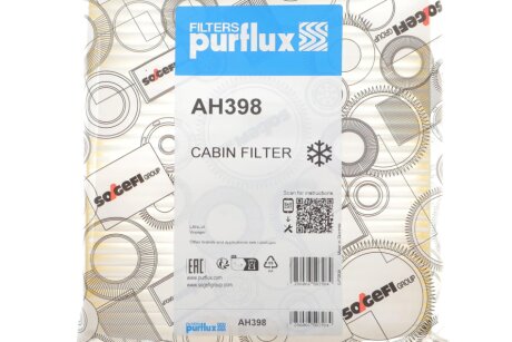 Фiльтр салону purflux AH398