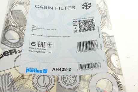Фильтр салона purflux AH4282