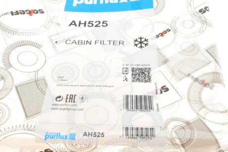 Фильтр салона purflux AH525