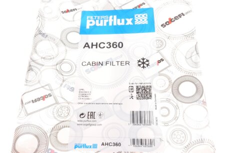 Фильтр салона purflux AHC360
