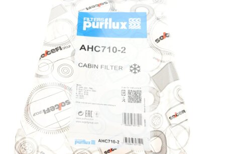Фильтр салона purflux AHC7102
