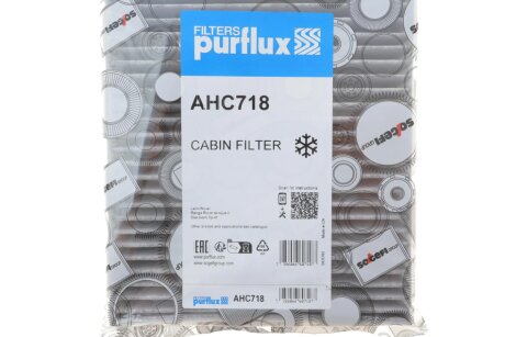 Фiльтр салону вугiльний purflux AHC718