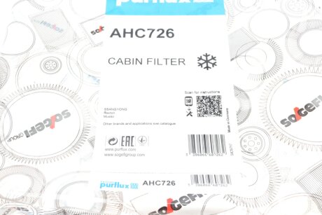 Фільтр салону purflux AHC726