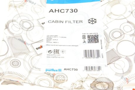 Фільтр салону purflux AHC730