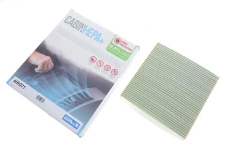 FIAT Фильтр возд. салона CabinHepa+ антиаллергенный Panda, 500, LANCIA Ypsilon 10- purflux AHH371