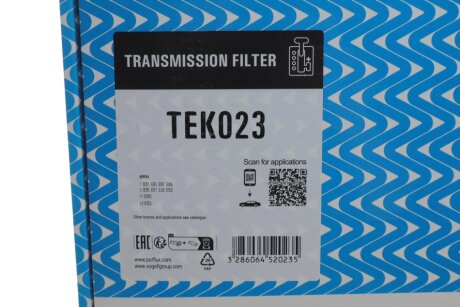 Фільтр мастильний до автоматичної коробки перемикання передач purflux TEK023