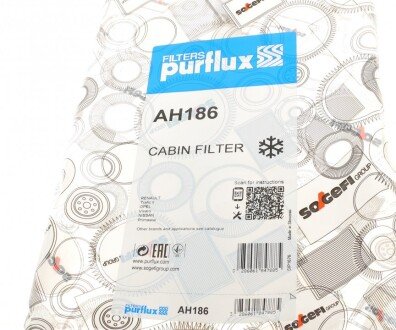 Фільтр салону purflux AH186