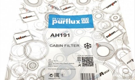 Фильтр салона purflux AH191