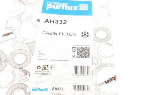 Фильтр салона purflux AH332