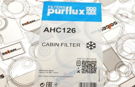 Фильтр салона purflux AHC126