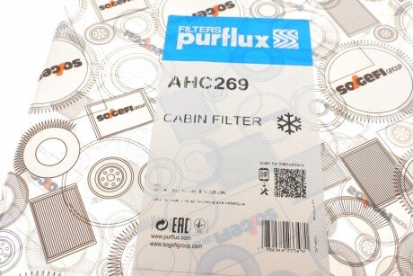 Фильтр салона purflux AHC269