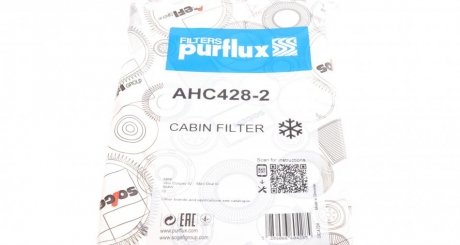 Фильтр салона purflux AHC428-2