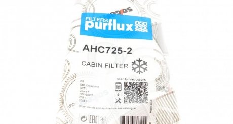 Фильтр салона purflux AHC7252