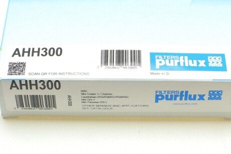 Фильтр салона purflux AHH300