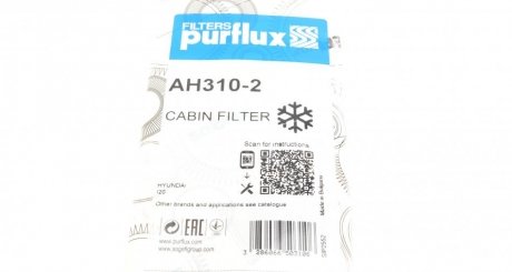 Фильтр салонный purflux AH3102