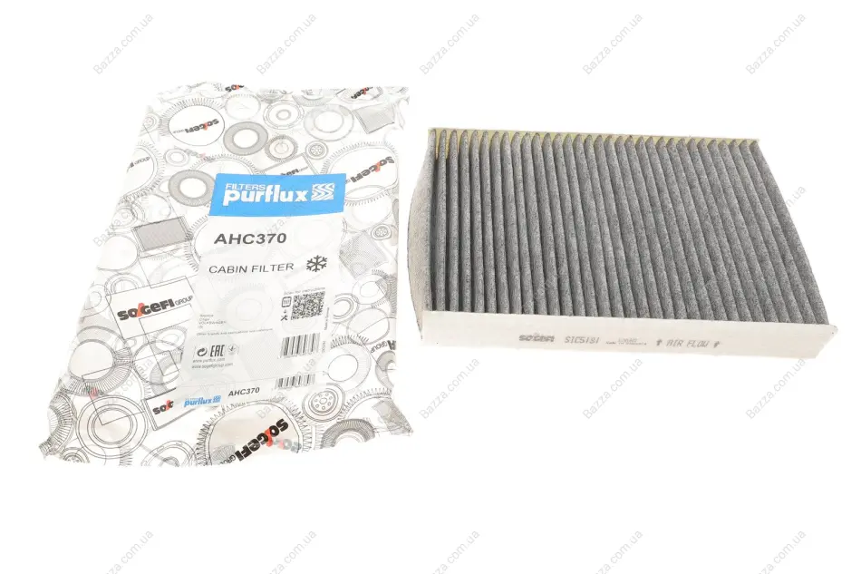 Фiльтр салону вугiльний purflux AHC370