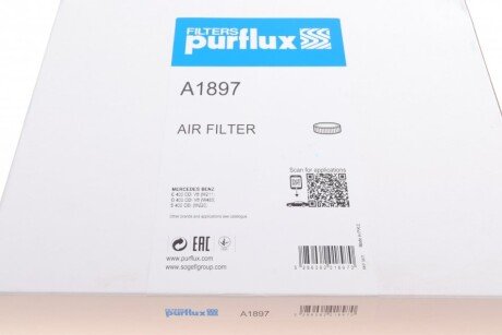 Фильтр воздушный purflux A1897