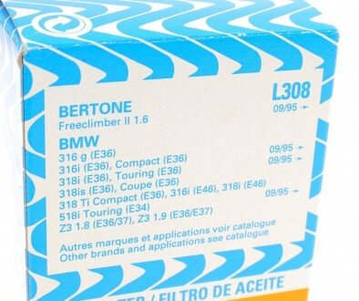 Масляний фільтр purflux L308