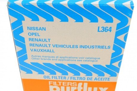 Масляный фильтр purflux L364