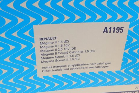 Воздушный фильтр purflux A1195