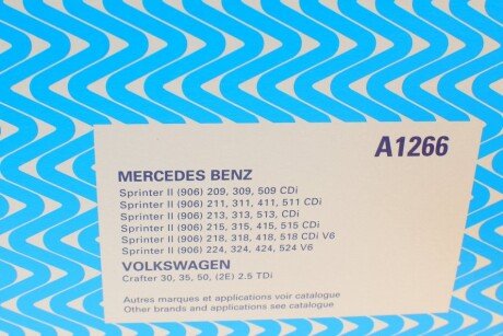 Воздушный фильтр purflux A1266