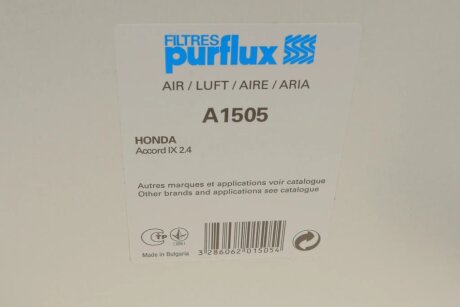 Воздушный фильтр purflux A1505
