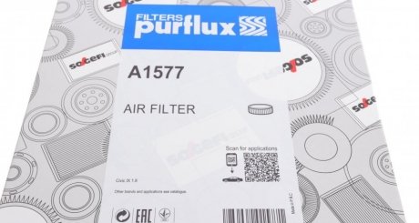Воздушный фильтр purflux A1577