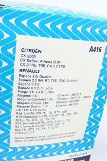 Повітряний фільтр purflux A416