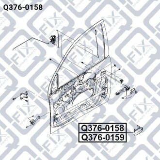 Ручка дверей передньої зовнішньої правої q-FIX Q3760158