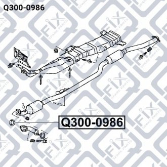 Прокладка вихлопної труби q-FIX Q3000986