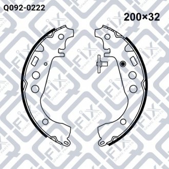 Задние тормозные колодки q-FIX Q0920222