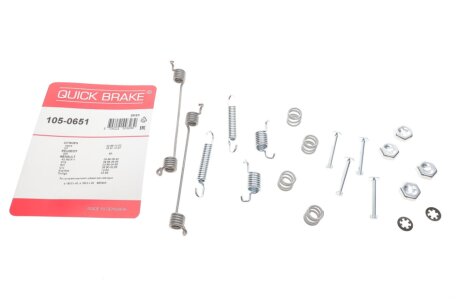 Р/к барабанних гальм. колодок quick Brake 1050651 на Рено 11