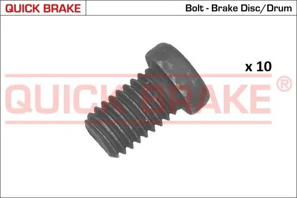 Комплект болтів кріплення гальмівного диска quick brake 1166810K