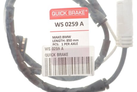 Датчик зносу,гальм.колодки quick Brake WS0259A