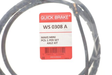 Датчик зносу,гальм.колодки quick Brake WS0308A