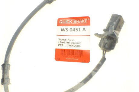 Датчик зносу гальмівних колодок quick Brake WS0451A