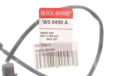 Датчик зносу,гальм.колодки quick Brake WS0490A