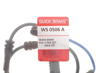 Датчик зносу,гальм.колодки quick Brake WS0506A