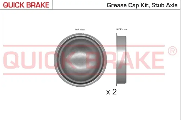 QUICK BRAKE Пилозахисні ковпачки для ступиці quick brake 9822K