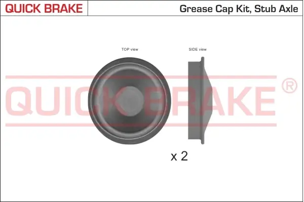 QUICK BRAKE Пилозахисні ковпачки для ступиці quick brake 9828K